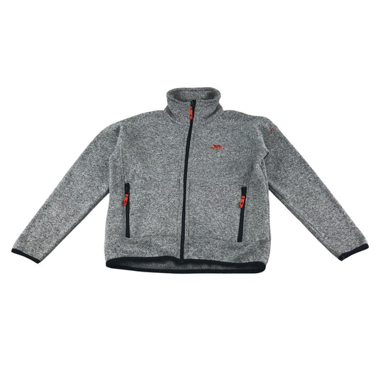 Trespass fleece 9-10 years light grey full zipper