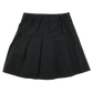 Black pleated school skirt
