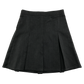Black pleated school skirt
