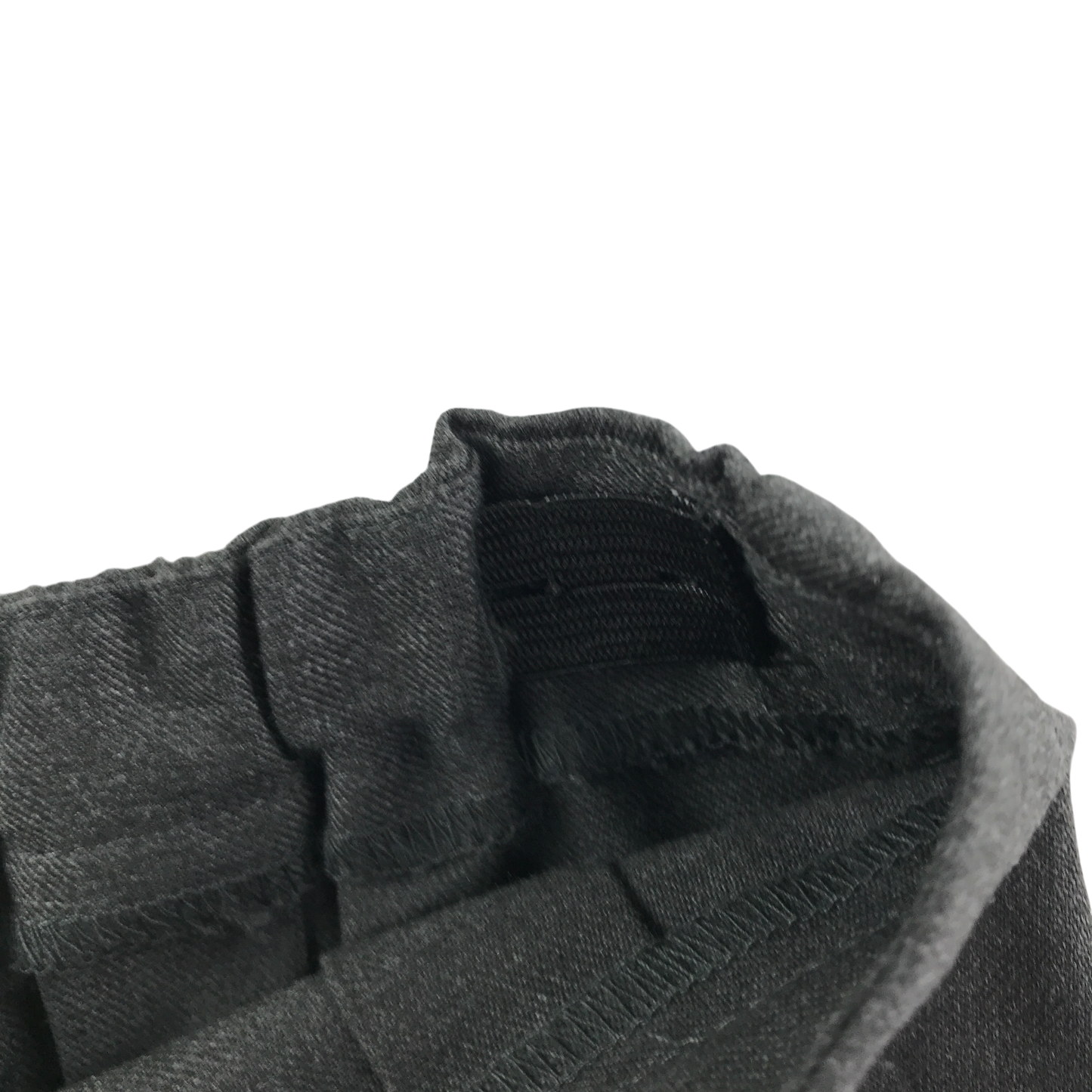 Grey thin waistband pleated school skirt