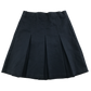 Navy thin waistband pleated school skirt
