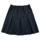 Navy thin waistband pleated school skirt