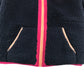M&S fleece 10-11 years navy fluffy with pink and peach detailing