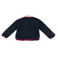 M&S fleece 10-11 years navy fluffy with pink and peach detailing