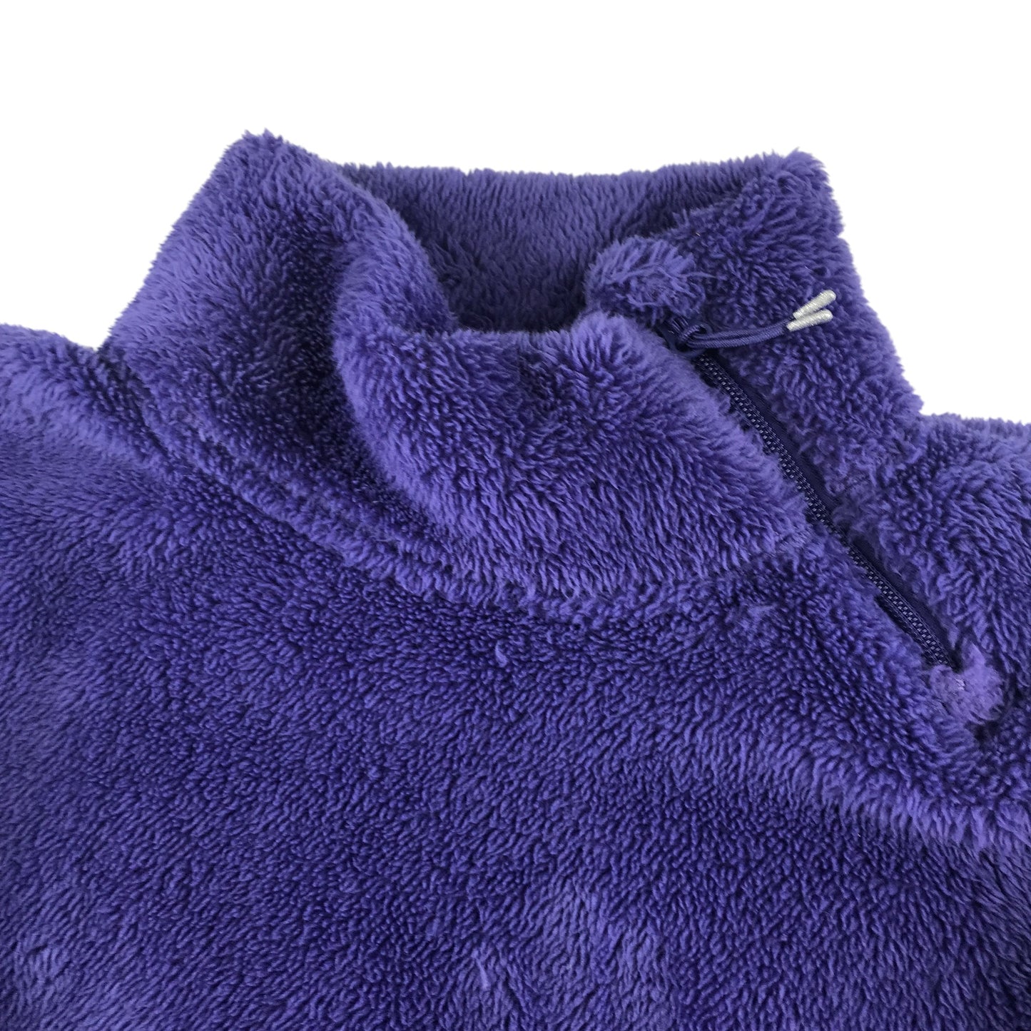 All in motion fleece woman's size 10 purple plain fluffy cropped