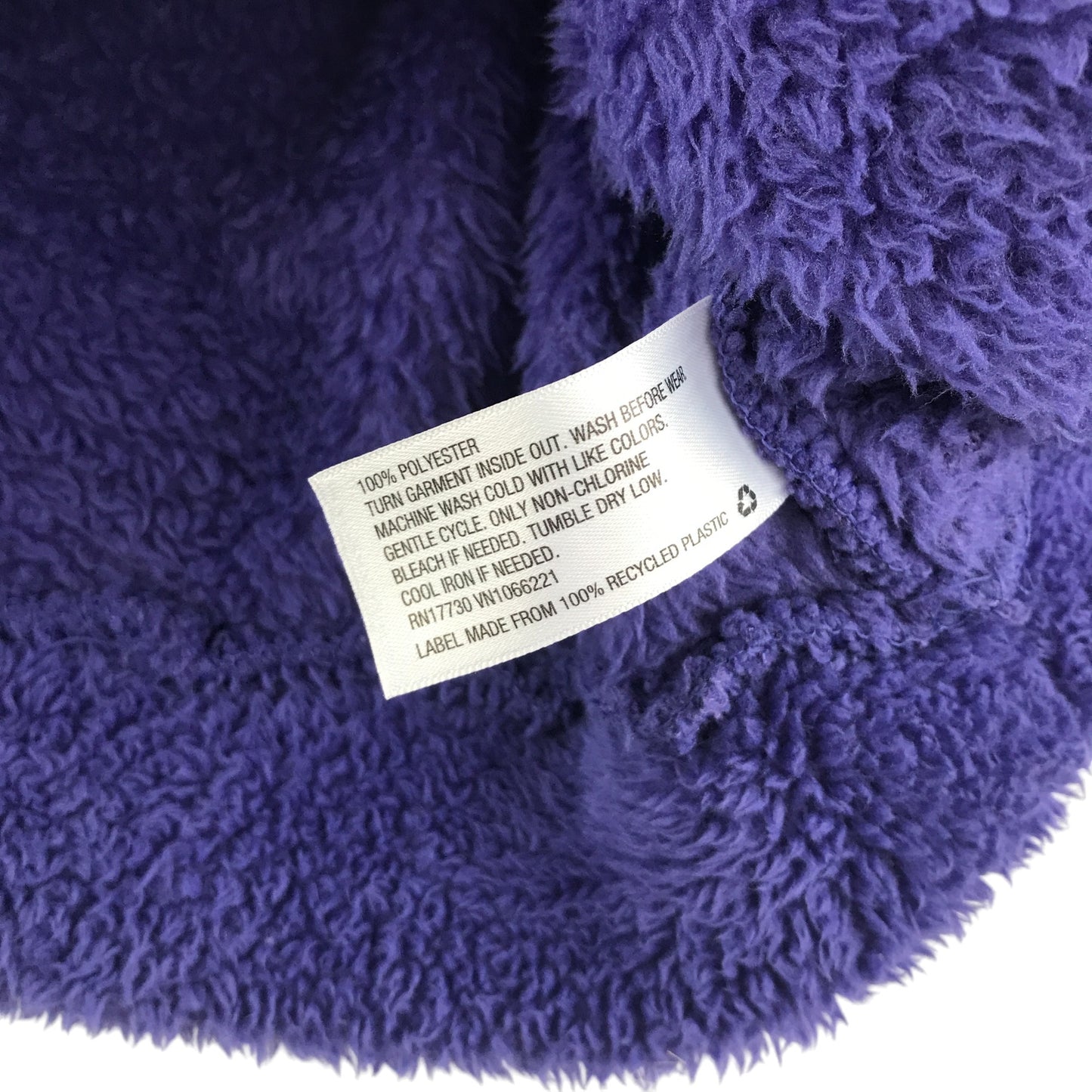 All in motion fleece woman's size 10 purple plain fluffy cropped
