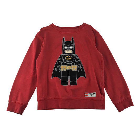 H&M sweater 7-8 years red LEGO Batman
