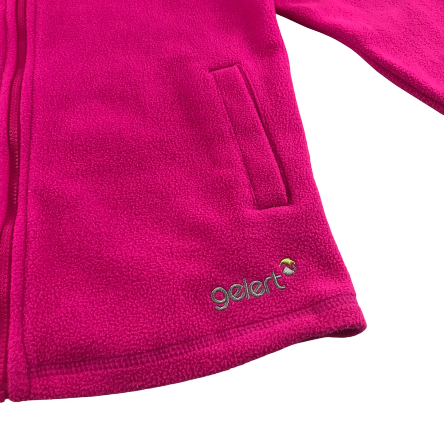 Gelert fleece 11-12 years pink plain with full zipper