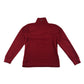Trespass fleece 11-12 years red plain with quarter zipper pull-over