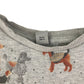Tu sweater 7-8 years grey dogs print cotton