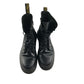 Dr. Martens combat boots shoe size 7 black leather high tops with laces