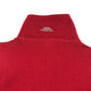 Trespass fleece 11-12 years red plain with quarter zipper pull-over
