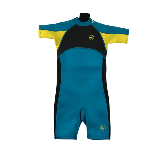 Banana Bite Swim Suit 10-11 Years Blue and Yellow