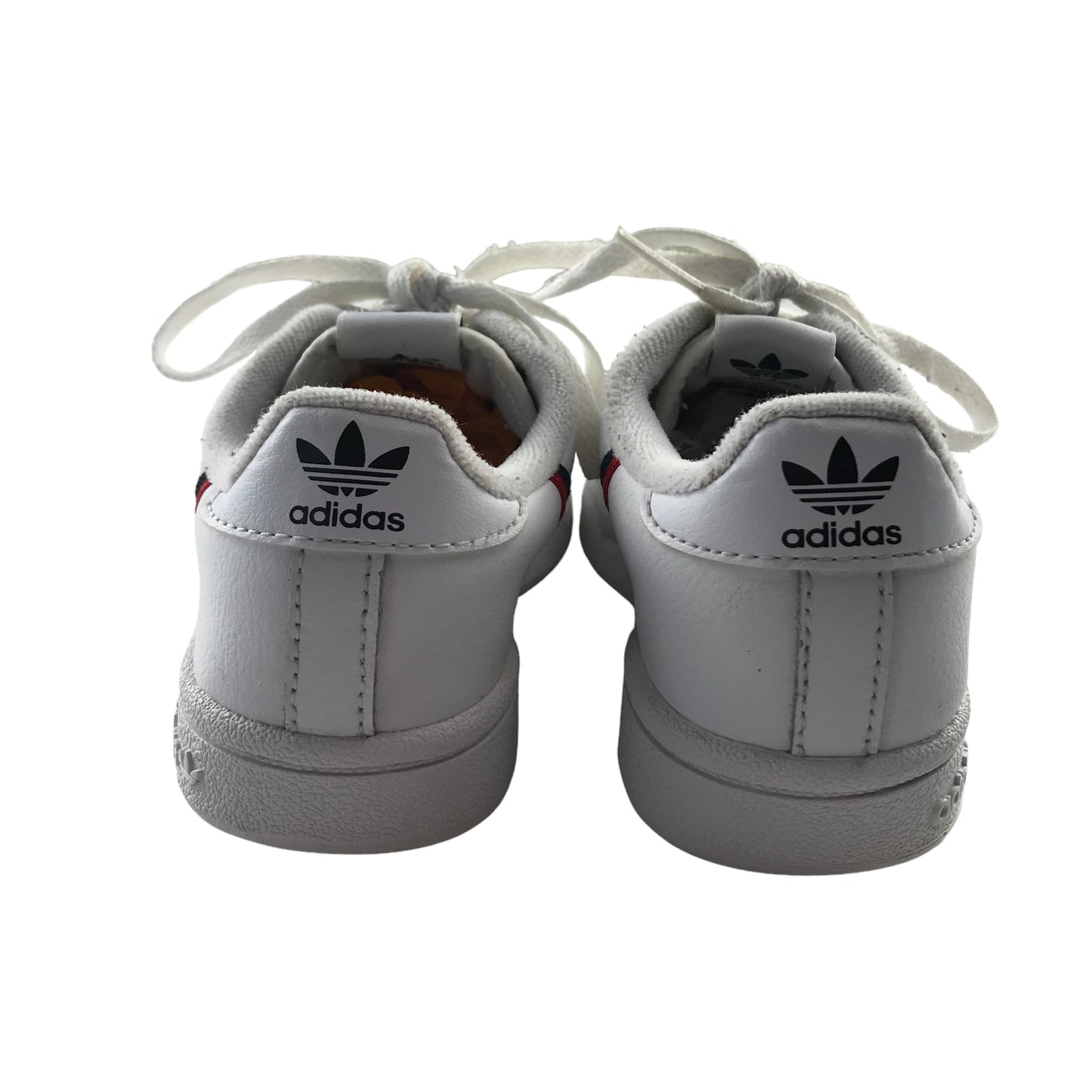 Adidas trainers shoe size 12K junior white retro style low tops with laces