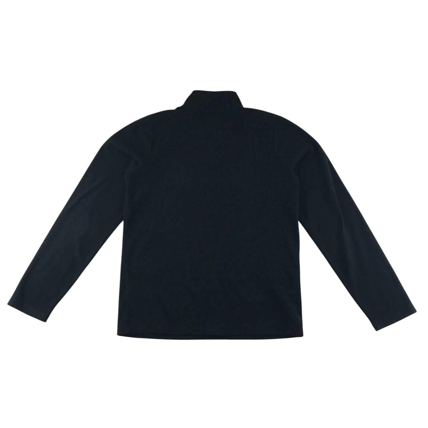 Peter Storm fleece 12-13 years black plain with quarter zipper pull-over