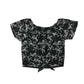 H&M Top and Shorts Set Age 13 Black and White Palm Tree Print