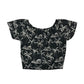 H&M Top and Shorts Set Age 13 Black and White Palm Tree Print