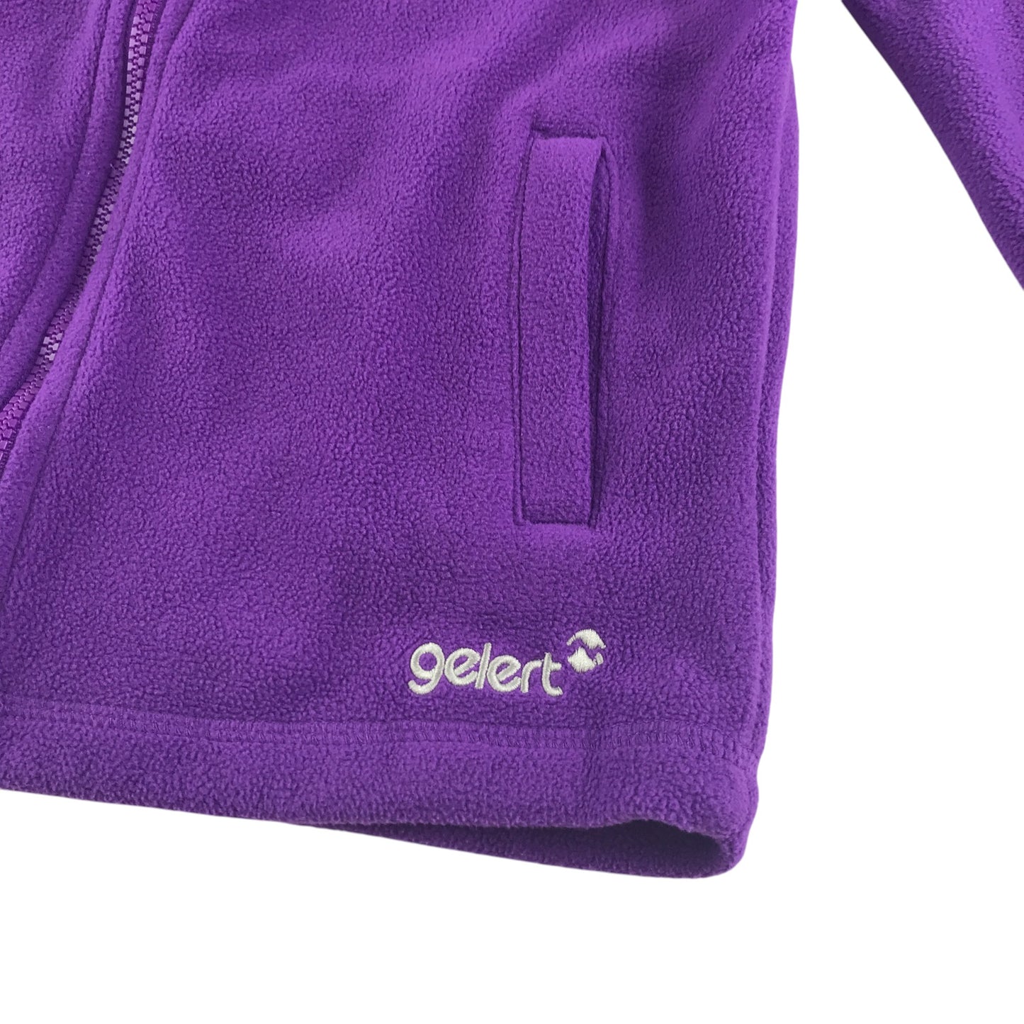 Gelert fleece 12-13 years purple plain with full zipper