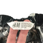 H&M Top and Shorts Set Age 13 Black and White Palm Tree Print