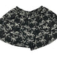 H&M Top and Shorts Set Age 13 Black and White Palm Tree Print