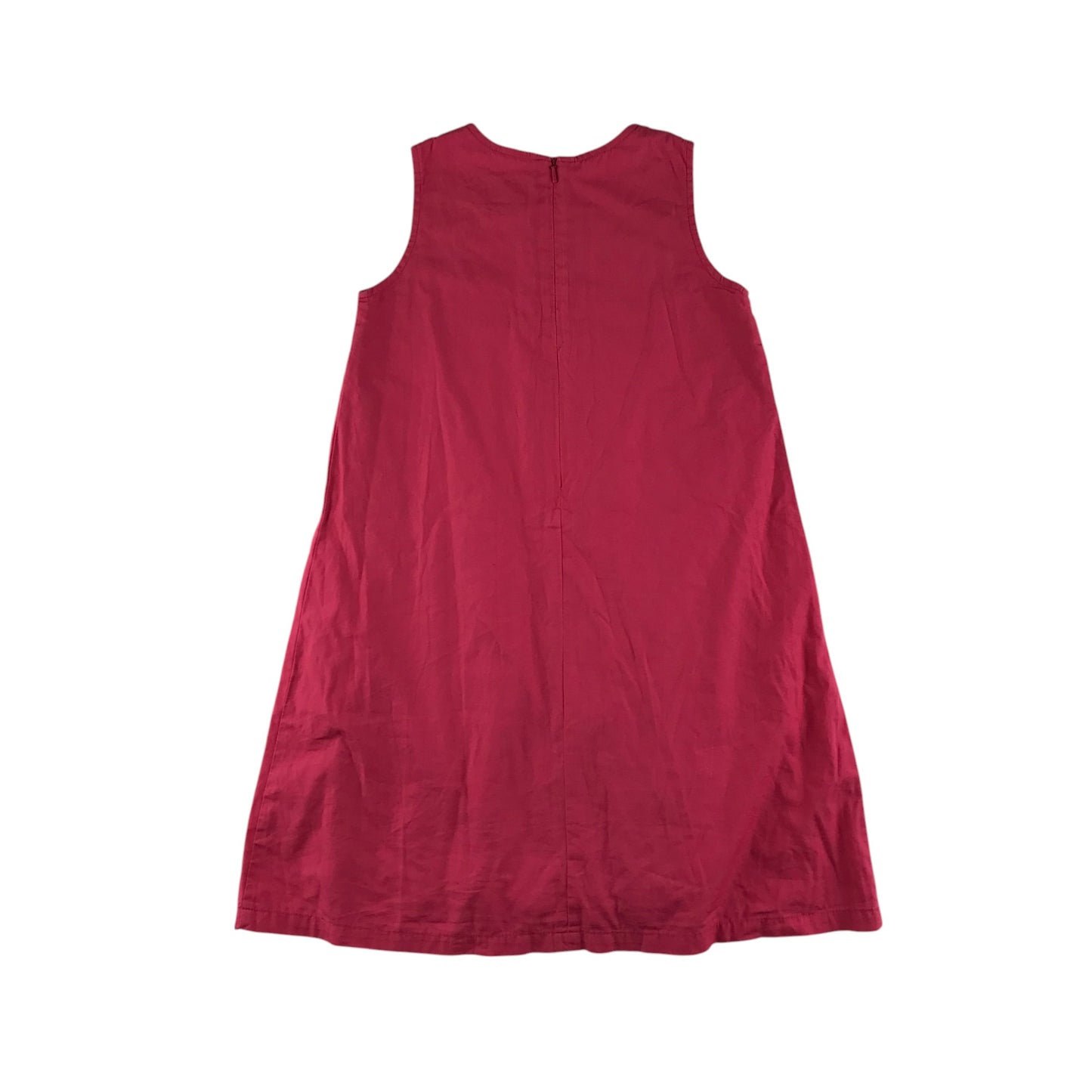 Mini Boden dress 7-8 years fuchsia pink flower A-line cotton