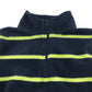 GAP fleece 4-5 years navy with yellow stripes quarter zipper pull-over
