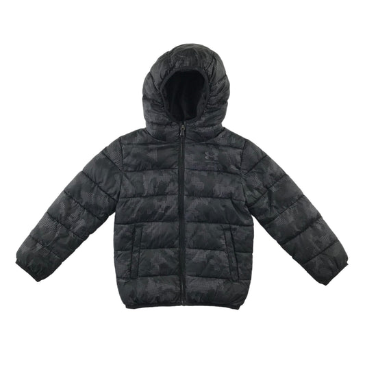 Under Armour Puffer jacket 4-5 years black graphic shapes print