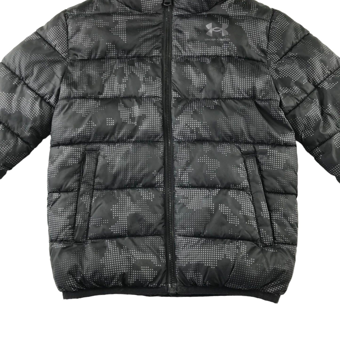 Under Armour Puffer jacket 4-5 years black graphic shapes print