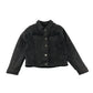 Matalan denim jacket 8-9 years charcoal grey with frilled details