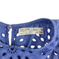 Zara dress 9-10 years blue 3/4 sleeve embroidered cotton