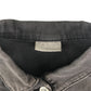 Matalan denim jacket 8-9 years charcoal grey with frilled details