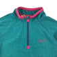 Regatta fleece 7-8 years blue with pink detailing quarter zipper pull-over