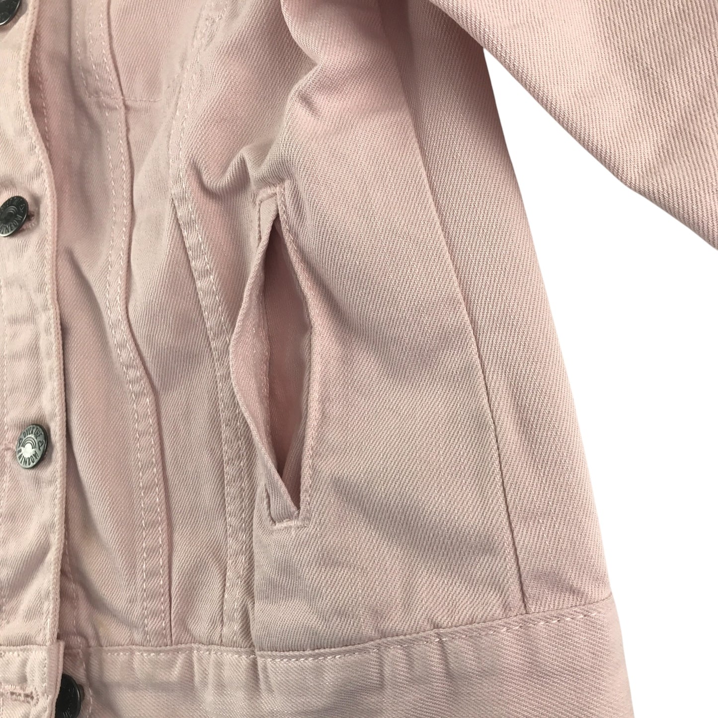 Lily & Dan 9-10 years light pink button up with fluffy collar