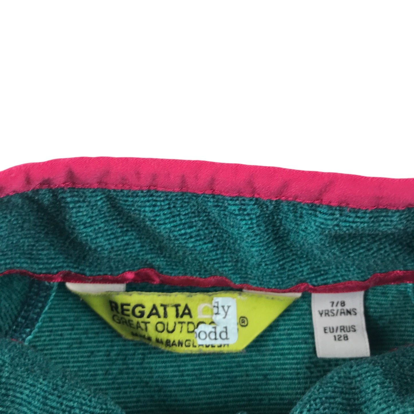 Regatta fleece 7-8 years blue with pink detailing quarter zipper pull-over