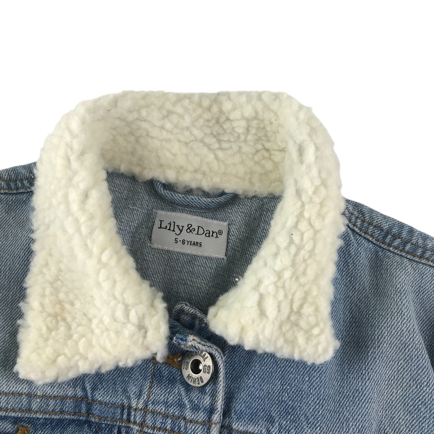 Lily & Dan denim jacket 5-6 years light blue