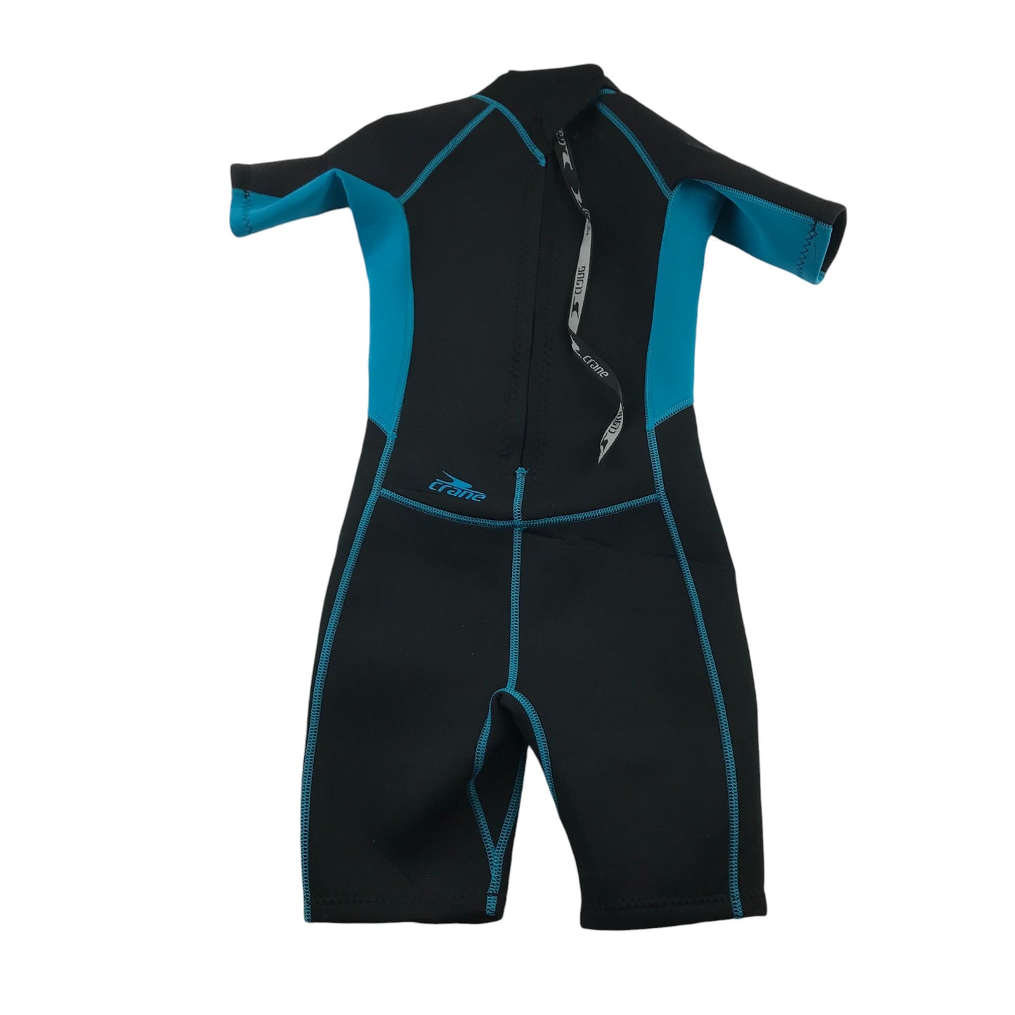 Crane Swimsuit 7-8 Years Black and Blue Detailing