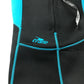 Crane Swimsuit 7-8 Years Black and Blue Detailing