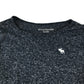 Abercrombie t-shirt 7-8 years navy with embroidered logo front knot detail
