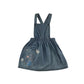 M&S dungaree dress light blue mouse patchwork denim cotton