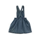 M&S dungaree dress light blue mouse patchwork denim cotton