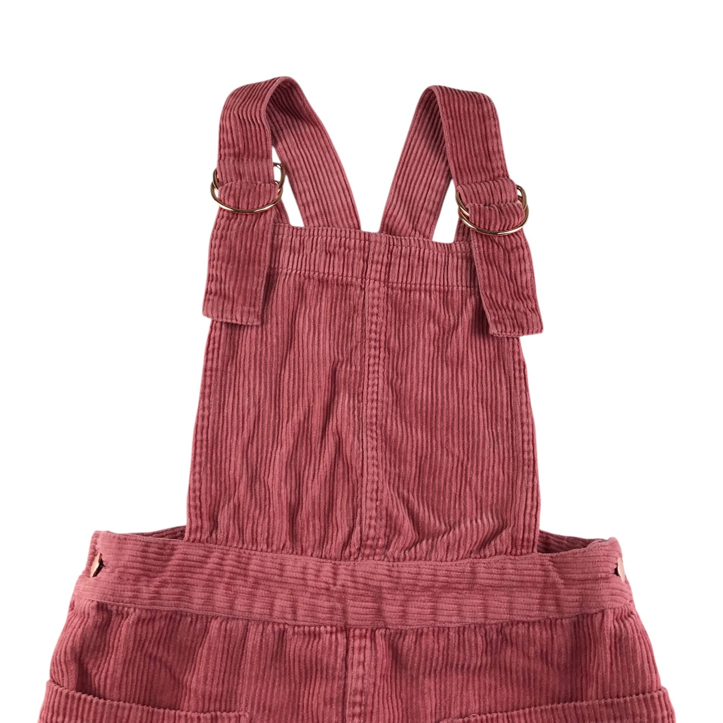 M&S dungaree dress 4-5 years coral red corduroy cotton