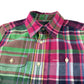 Ralph Lauren shirt 4-5 years green and pick checked with front pockets