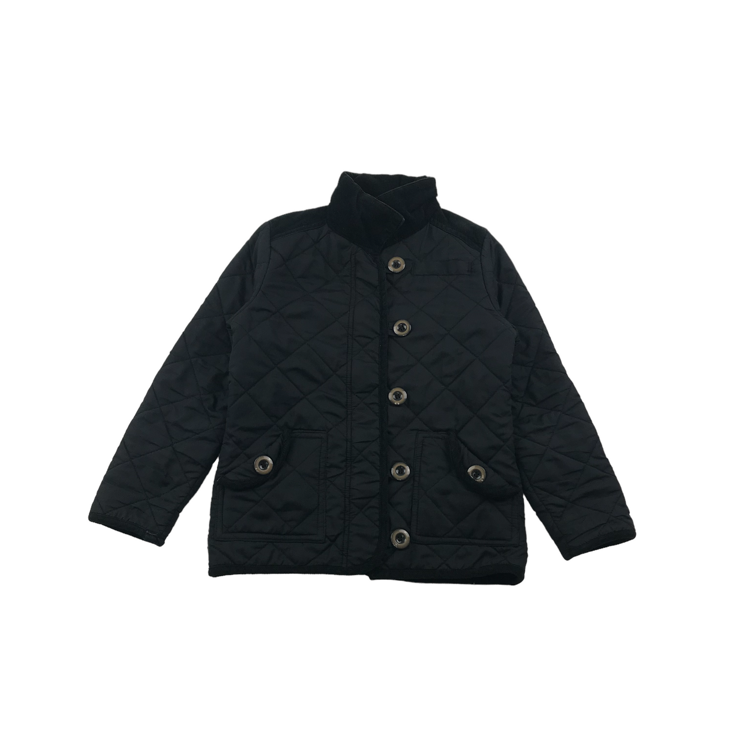 Miss E-vie Black Quilted Jacket Age 5