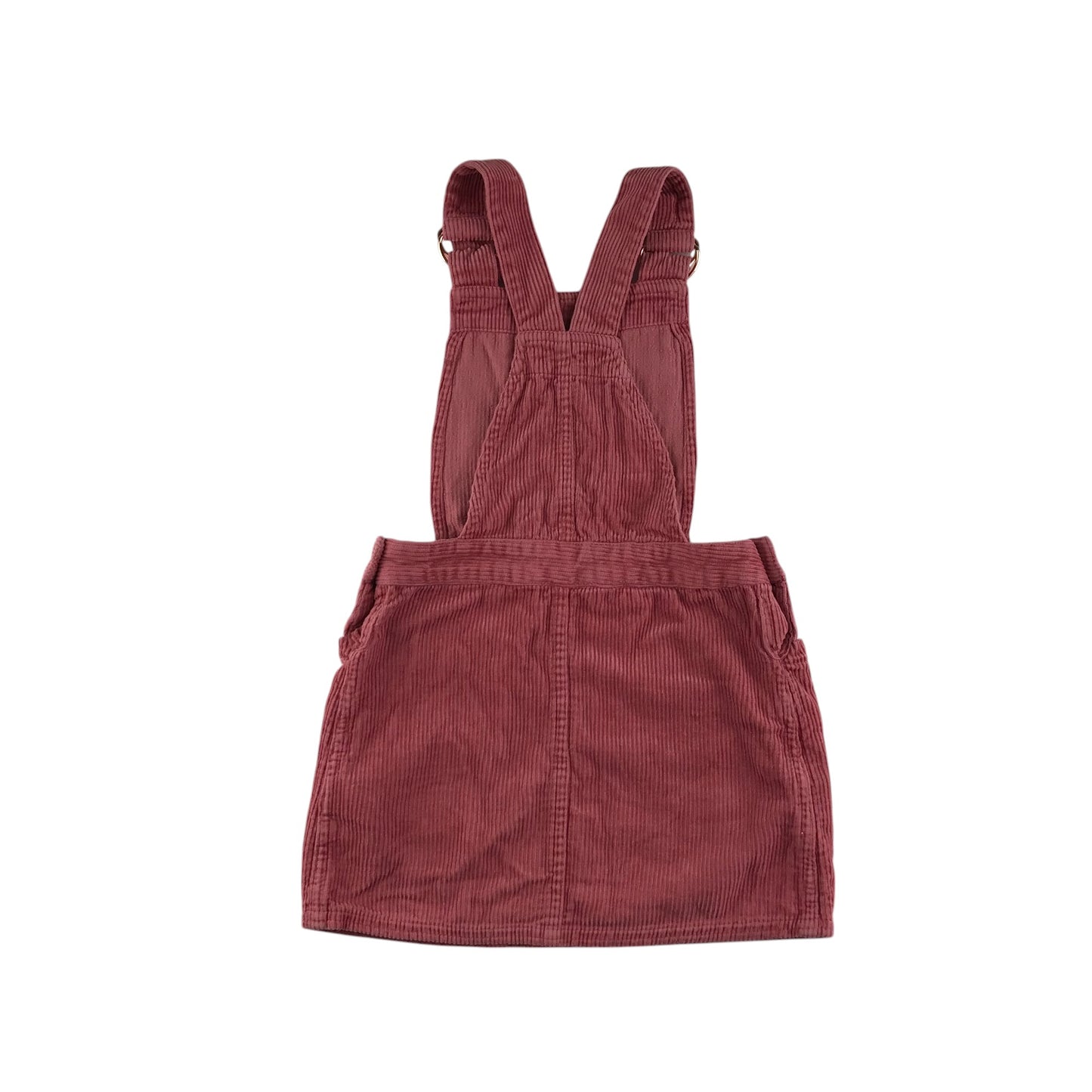 M&S dungaree dress 4-5 years coral red corduroy cotton