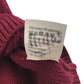 John Lewis jumper 7-8 years burgundy plain cable knit v-neck