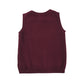 John Lewis jumper 7-8 years burgundy plain cable knit v-neck