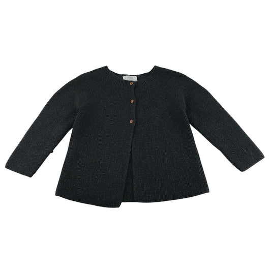 Zara cardigan 7-8 years dark grey round neck cardigan knitwear