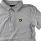 Lyle&Scott Polo Shirt Age 10 Light Blue Plain Logo Cotton