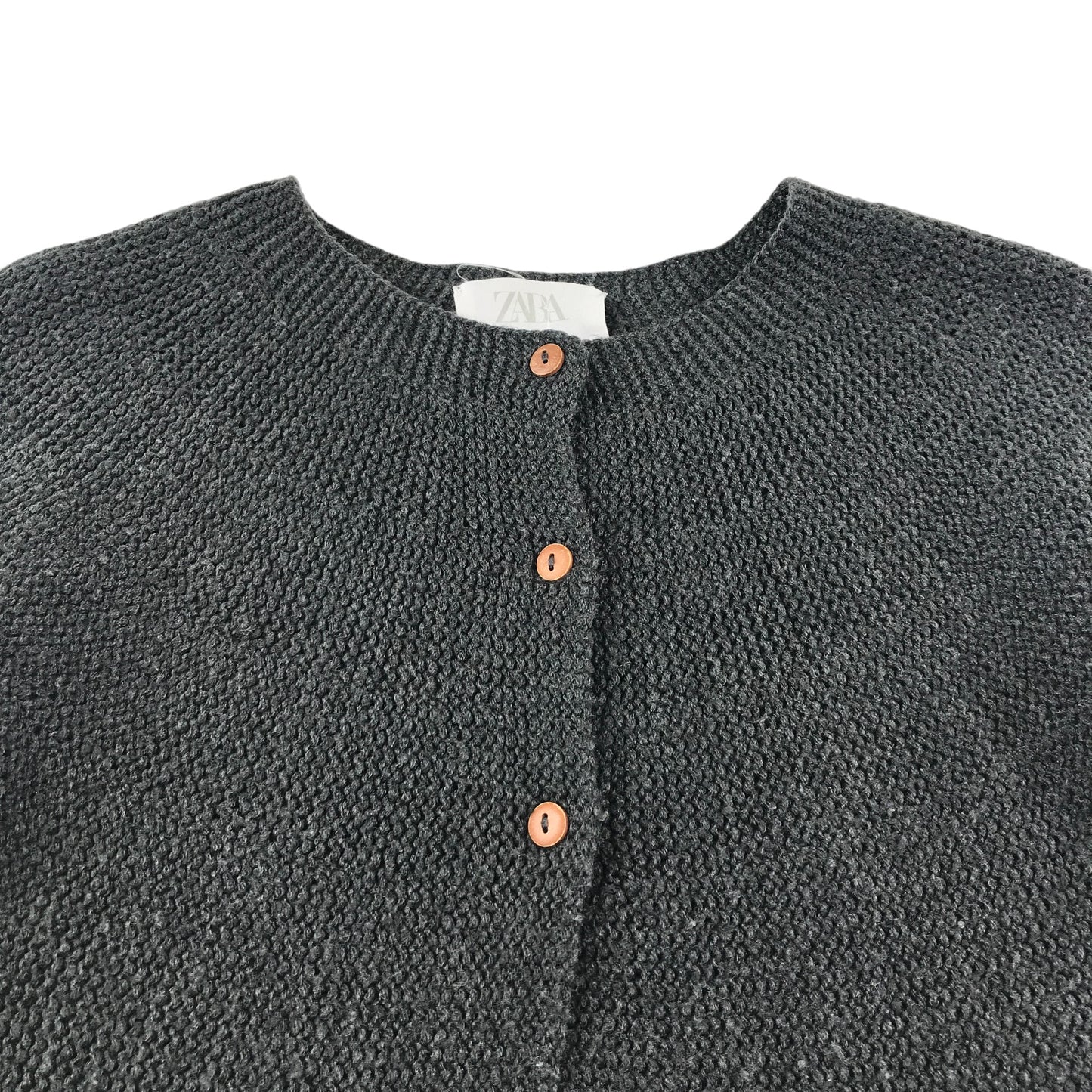 Zara cardigan 7-8 years dark grey round neck cardigan knitwear