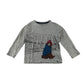M&S t-shirt 4-5 years grey Paddington bear design print